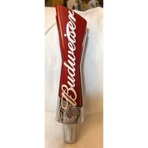 Budweiser Logo Bowtie Beer Tap Handle 9"